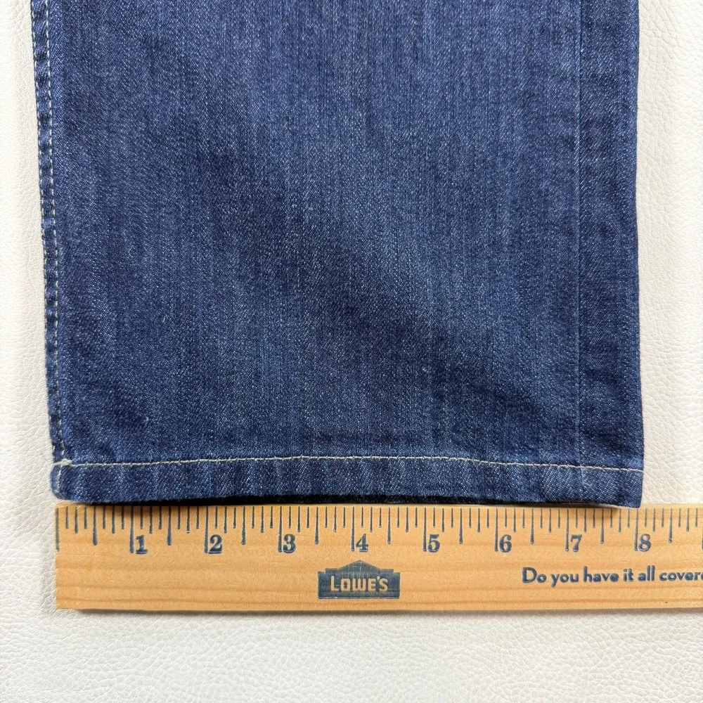 Paige‎ Normandie Mens Size 36x34 Dark Indigo Straight Leg Stretch Jeans USA Made